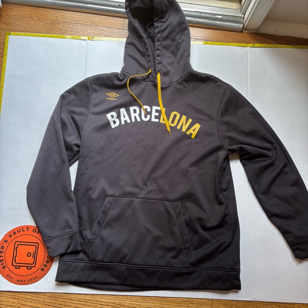 Umbro Barcelona‎ Hoodie fleece inside men’s Sz xl soccer